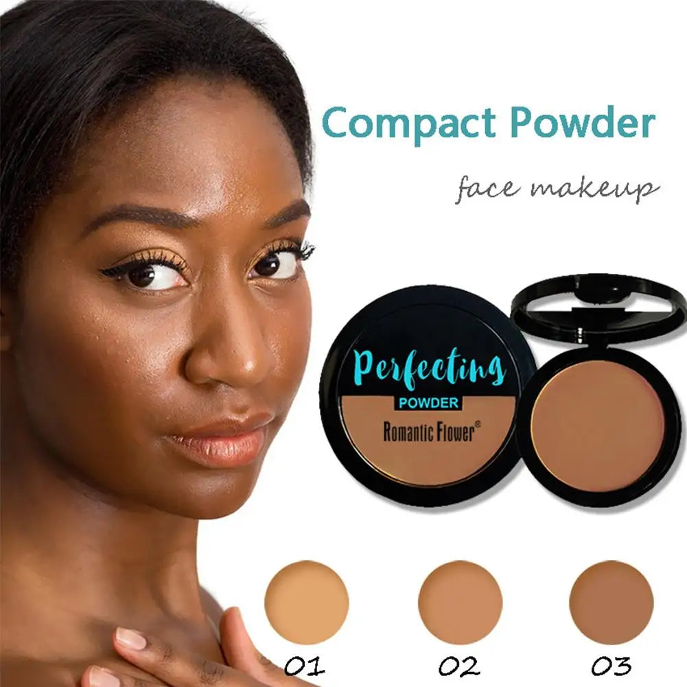 Dark Matte Setting Powder Invisible Matte Poreless Pressed Face Powder Makeup Lightweight Breathable Oil Control Deep Concealer Qme