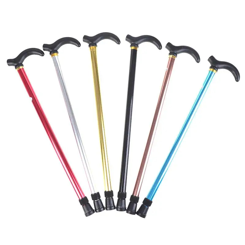 Adjustable Walking Stick 2 Section Stable Anti-skid Crutch Old Man Qme