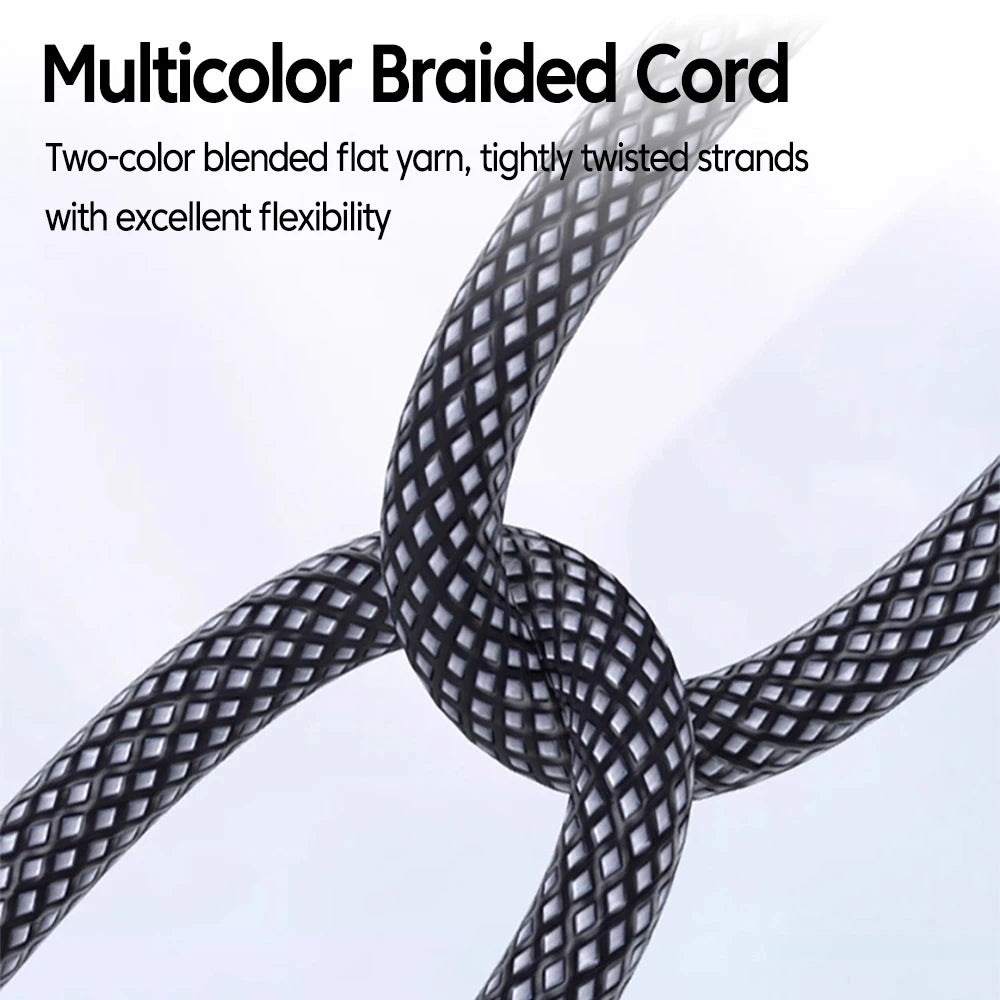 90 Degree 100W Right Angle USB C Fast Charging Cable Type C Charger Cord for iPhone Samsung Xiaomi Phones Braided Nylon Cables Qme