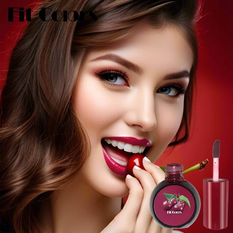 Cherry Juice Fruit Rouge Water 3in1 Cheek Color Eyeshadow Lip Tint Matte Long-lasting Rich Color Liquid Contouring Blush Liquid Qme