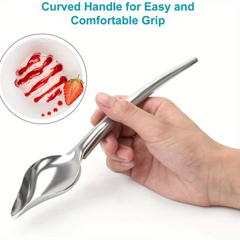 Elevate Your Baking with This 1pc DIY Stainless Steel Chocolate Decorating Spoon Qme
