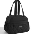 Hot Sale Large Lunch Bag Women Waterproof Concise Convenient Fresh Cooler Bags Thermal Breakfast Food Box Portable Picnic Travel Qme LB-BlackWSidePocket