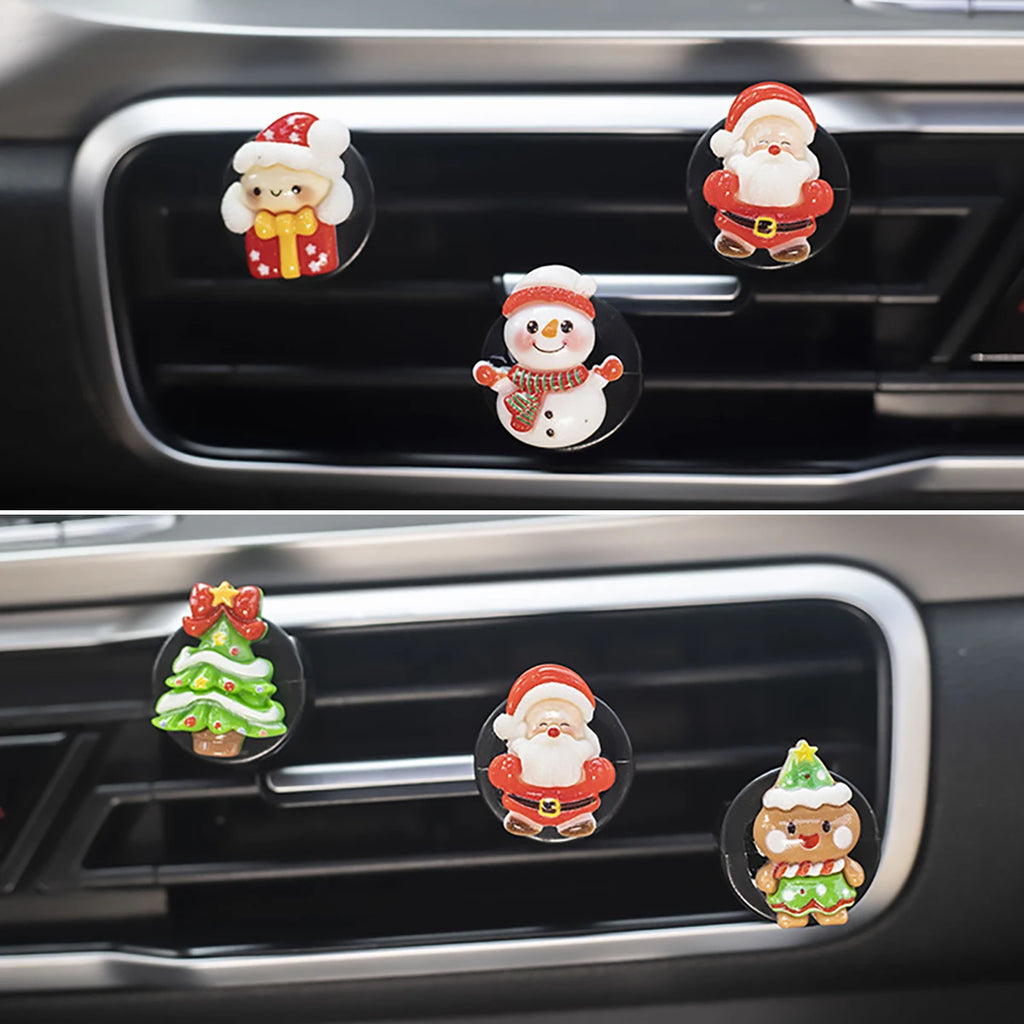 6-piece Christmas Car Perfume Clip Fragrance Decoration Holiday Qme
