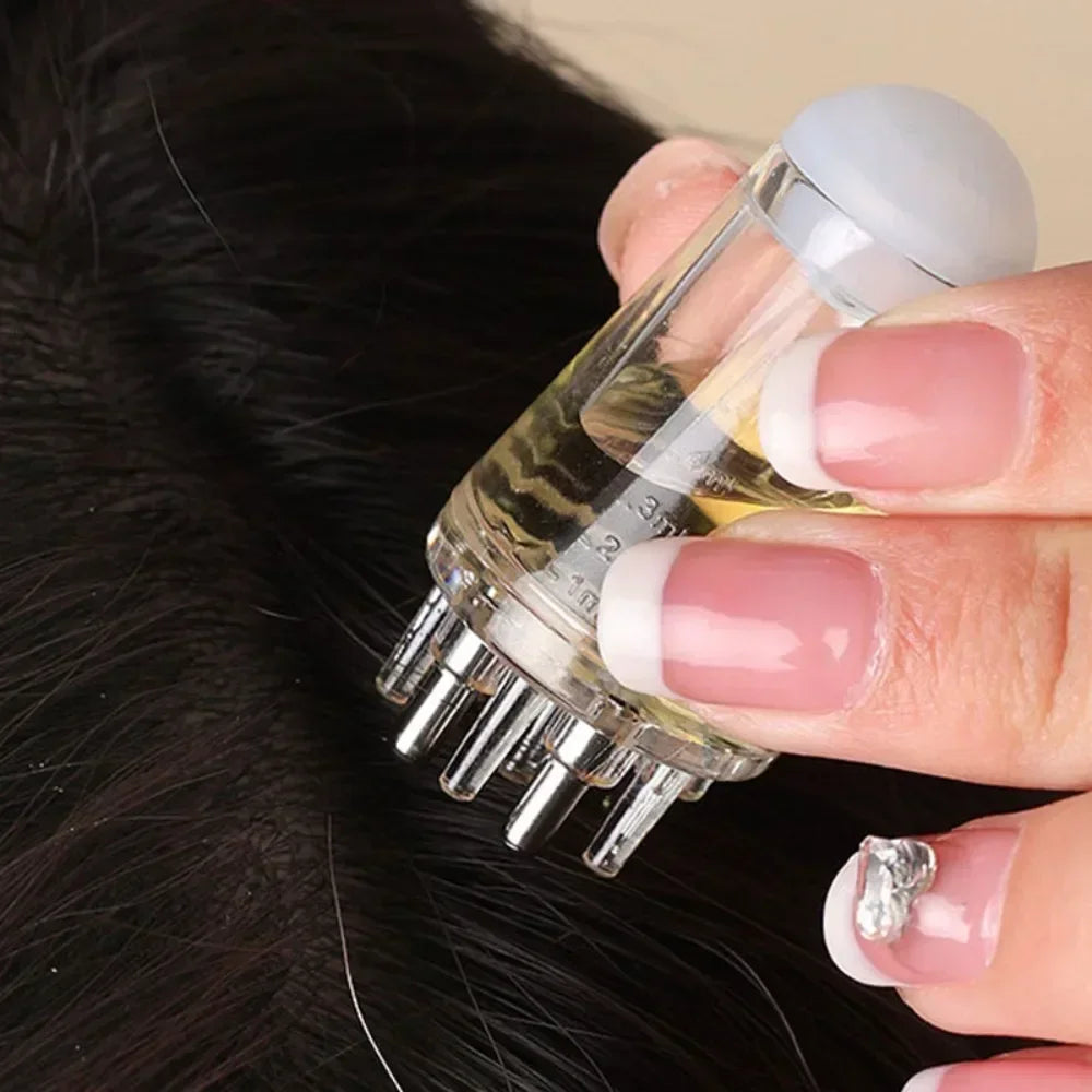 Scalp Applicator Liquid Comb Portable Mini Massage Combs Essential Oil Fluid Guiding Massager Anti Hair Loss Head Care Tools Qme