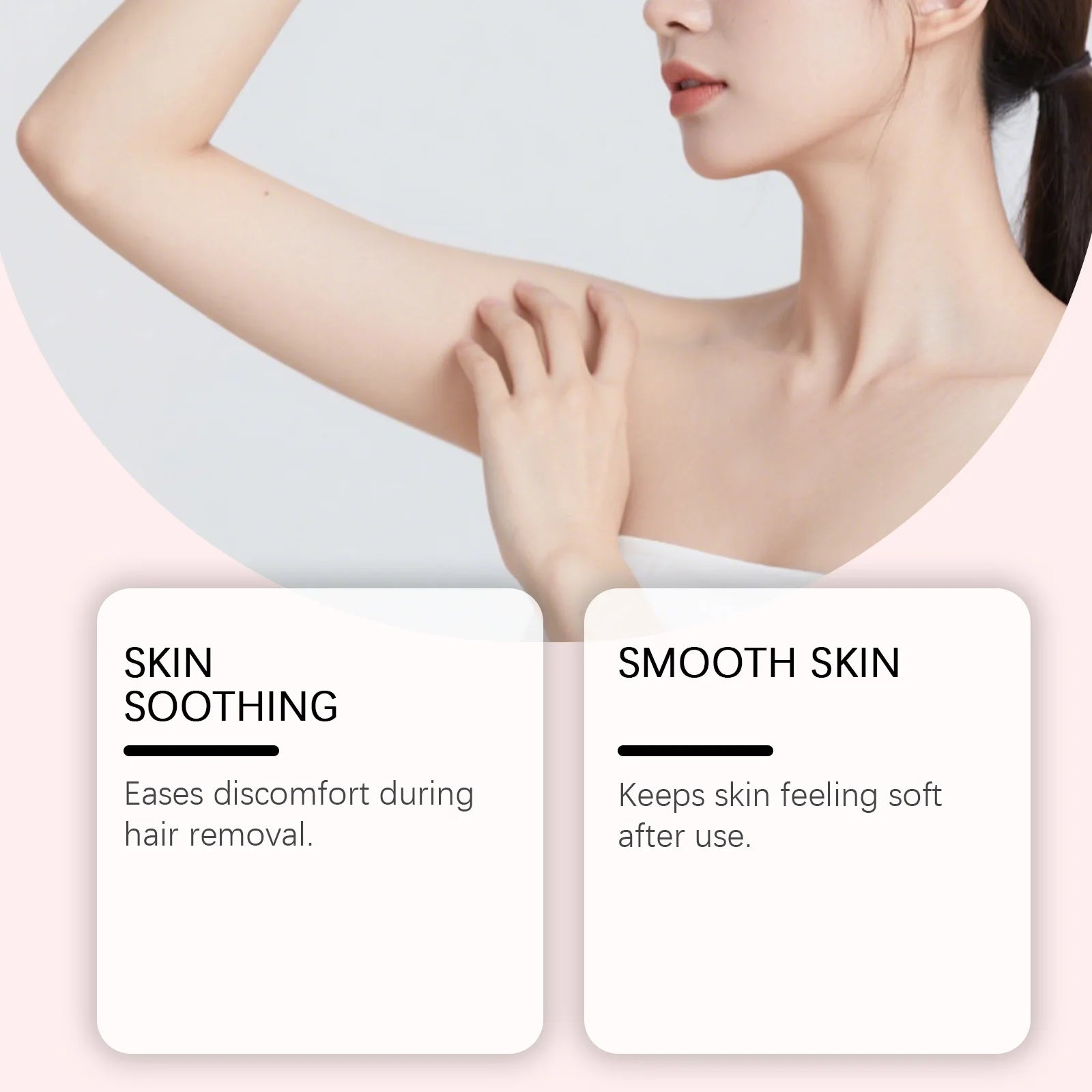 OceAura Hair Removal Oil For Arms Legs Armpits Plant Extract Containing Moisturizing Non-Greasy Soothing Hair Removal Serum 60mL Qme