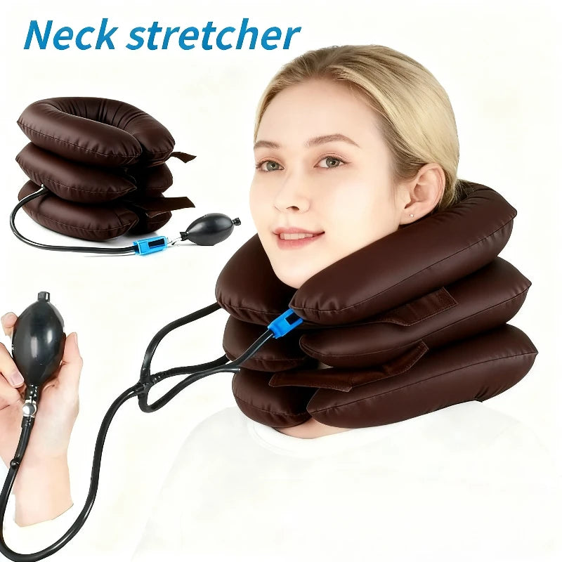 Inflatable Soft Air Neck Support Cushion Portable Comfort Protective Qme