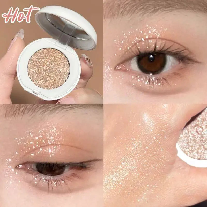 Single Glitter Eyeshadow Lightweight Matte Long Lasting Smudge Proof Qme
