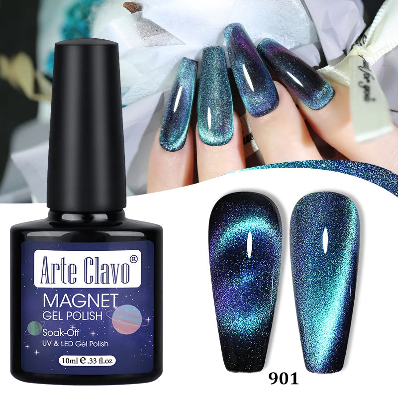 Arte Clavo Shining Transparent Cat Eye Magnetic Gel Unicorn Auroras