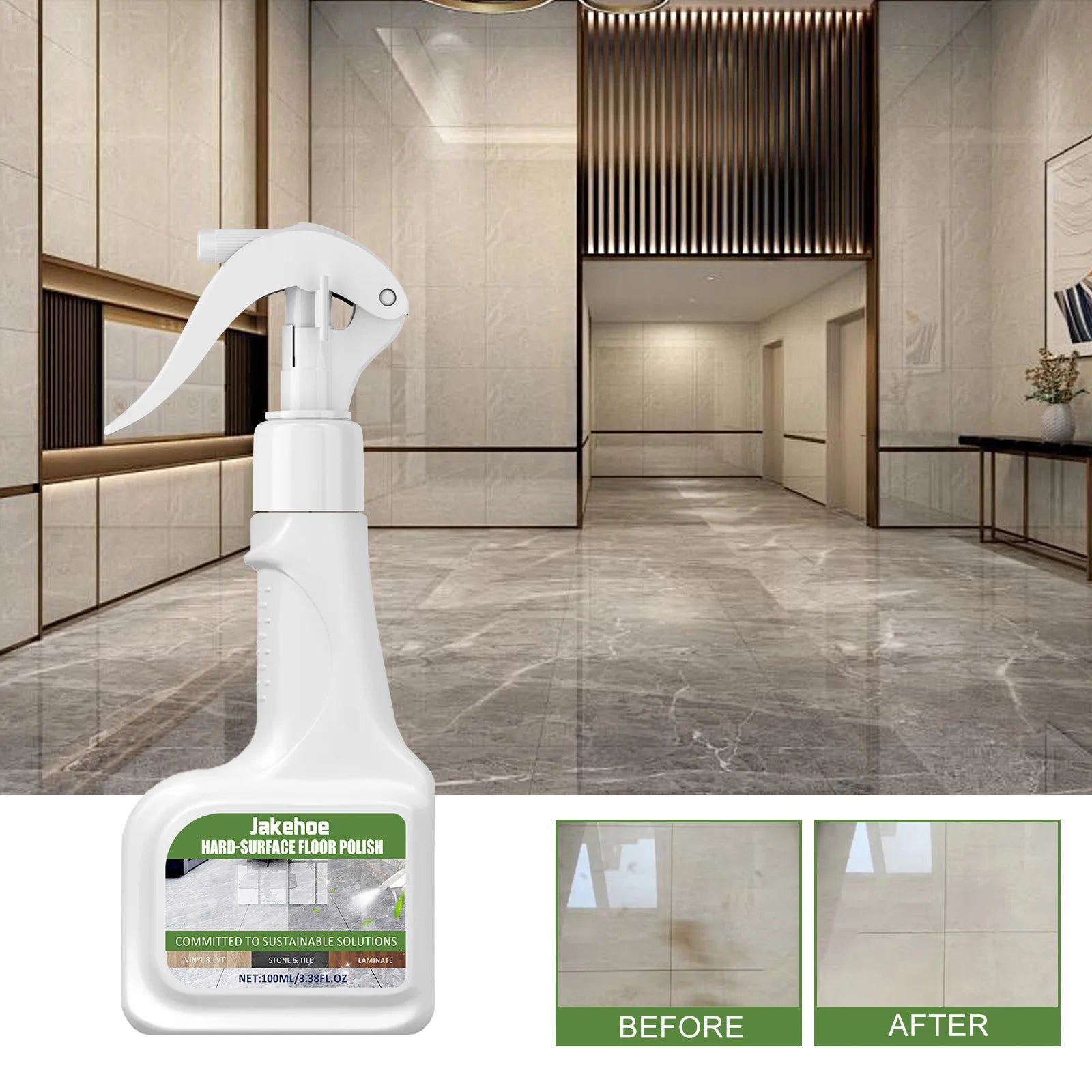 Stone Crystal Plating Agent Stonework Polishing Wood Furniture Marble Scratch Repair Hydrophobic Coating Tile Renovating Agent Qme