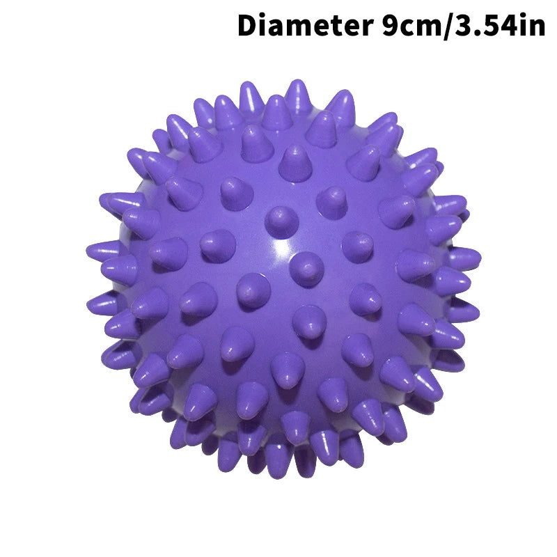 Meridian Massage Ball Fascia Muscle Relaxation Yoga Fitness Waist Qme 9cm Purple