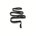 10 Loops Non-Elastic Yoga Stretching Strap Stretch Band With Workout Guide For Physical Therapy, Pilates, Exercise Qme Black