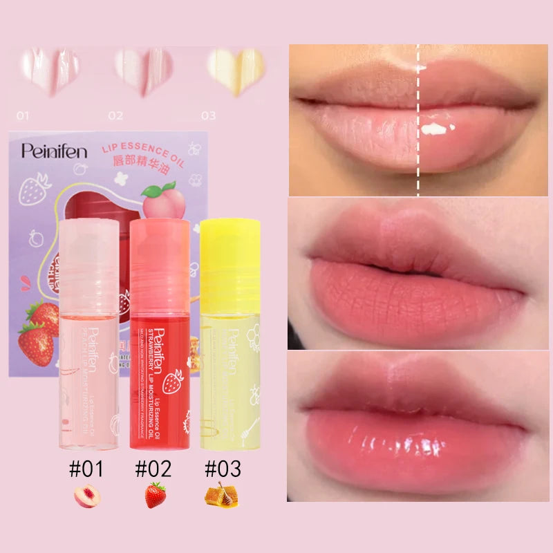 Gloss Lip Oil Lasting Moisturizing Water Locking Fruity Essence Keep Qme