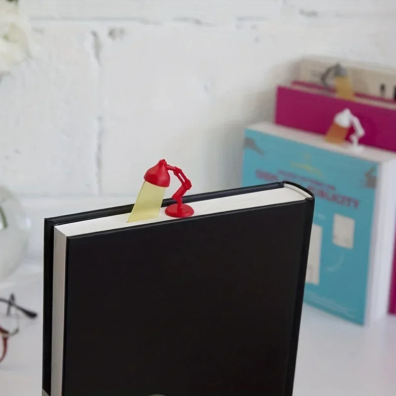 1pc Unique Cartoon Desk Lamp Shape Bookmark - Perfect for Office Stationery Qme