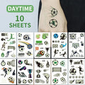 10 Sheets Football Luminous Tattoos Stickers Football Support Glow-in-the-Dark Temporary Tattoos Stickers Football Party Gifts Qme 10 Sheet Footballs