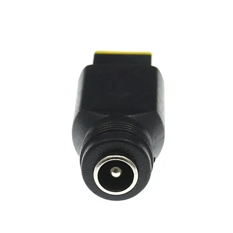 DC 5.5x2.1mm Female To Square Plug 20V Power Converter Socket Connector for Lenovo ThinkPad AC Power Adapter Charger Supply Qme