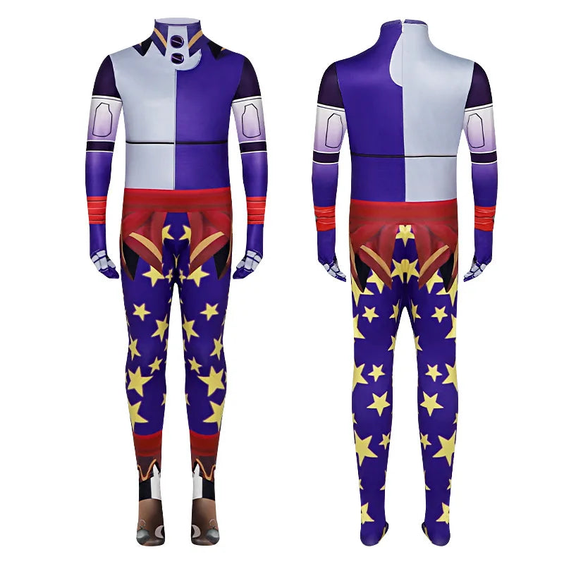 Sundrop Moondrop Costume Cartoon Sun Moon Clown Puppets Cosplay Outfits Halloween Christmas Party Costume Qme
