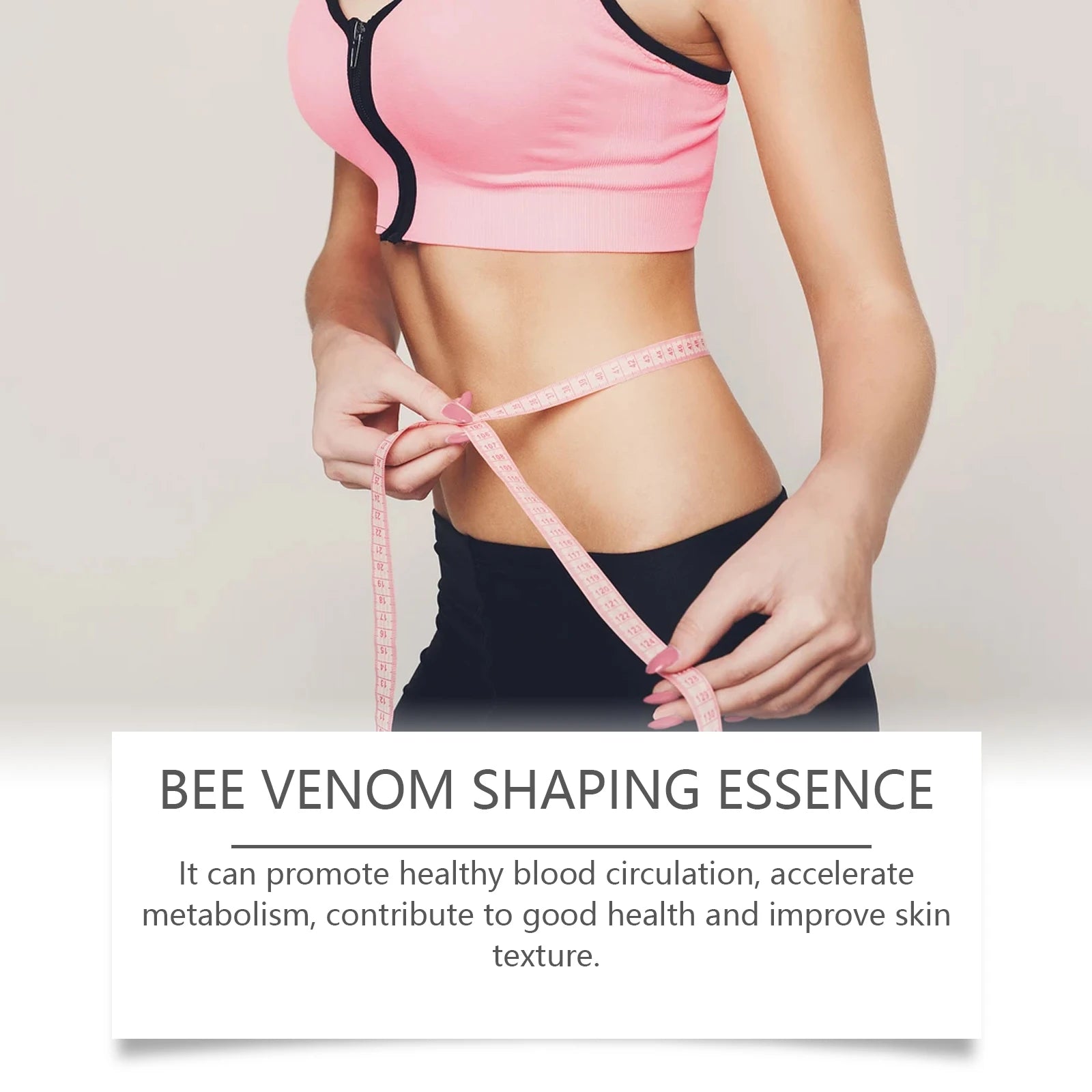 Bee Venom Shaping Oil Firming Lifting Body Skin Anti Cellulite Fat Burning Weight Loss Improve Sagging Thin Leg Massage Oil Qme