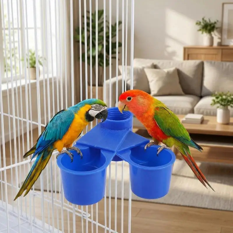 20PCS Pigeons Bird Drinker Feeder Fit For Soda Pop Water Bottle Cup For Chicken Birds Feeder Trough Animal Feeding Accessories Qme