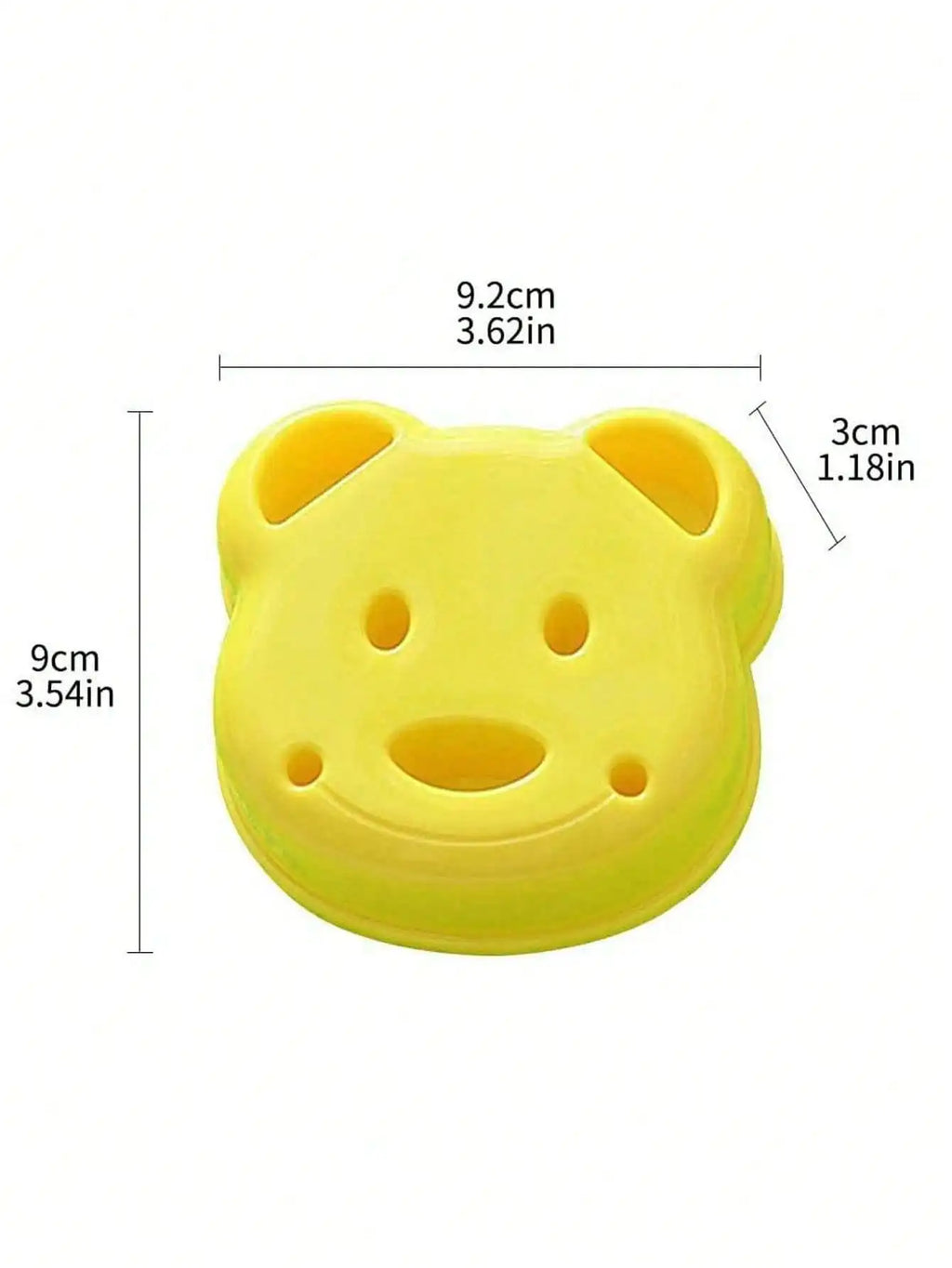 Cartoon Bear Equipped DIY Sandwich Mold Children's Lunch Box Cutting Qme 1pc