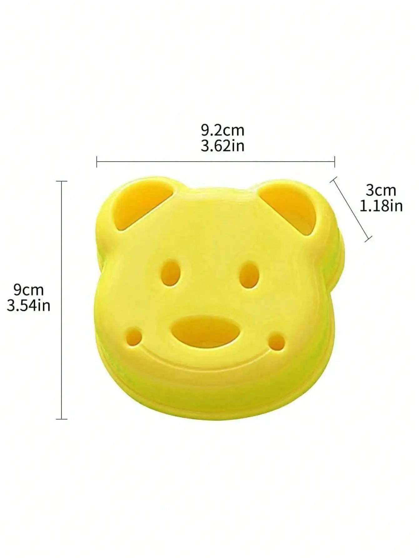 Cartoon Bear Equipped DIY Sandwich Mold Children's Lunch Box Cutting Qme 1pc