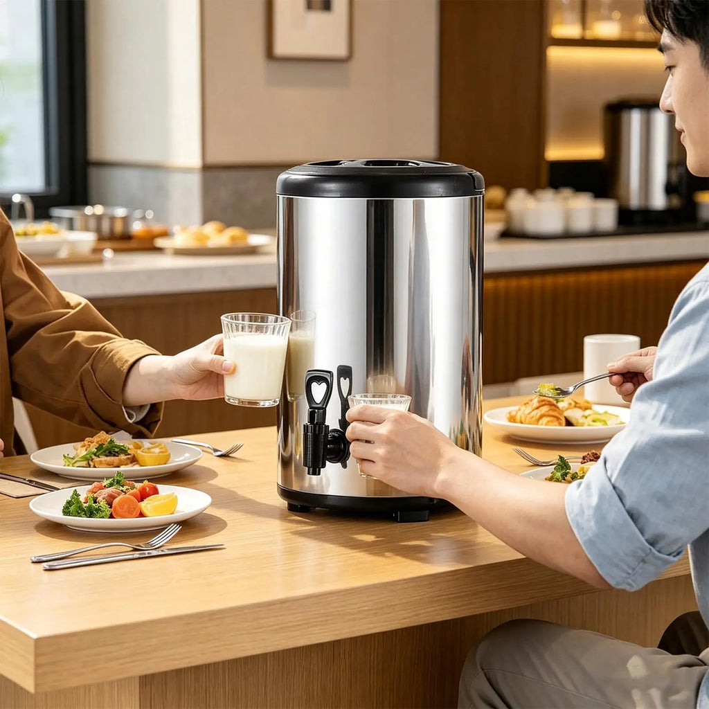 Insulated Water Dispenser Spigot Double Wall Container Large Capacity Qme