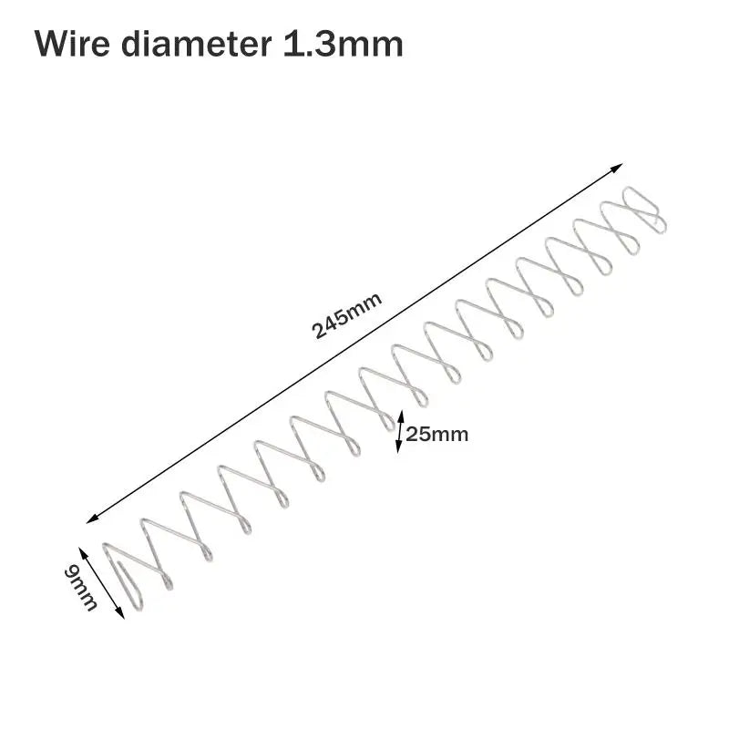 1.3*9*25*245MM Rectangular Springs Flat Spring Stainless Steel Fatigue Resistant Square Compression Spring Sofa Spring. Qme