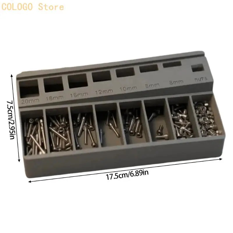 Efficient 3D Printed Screw Sorting Tray Precise Organization Multiple Qme