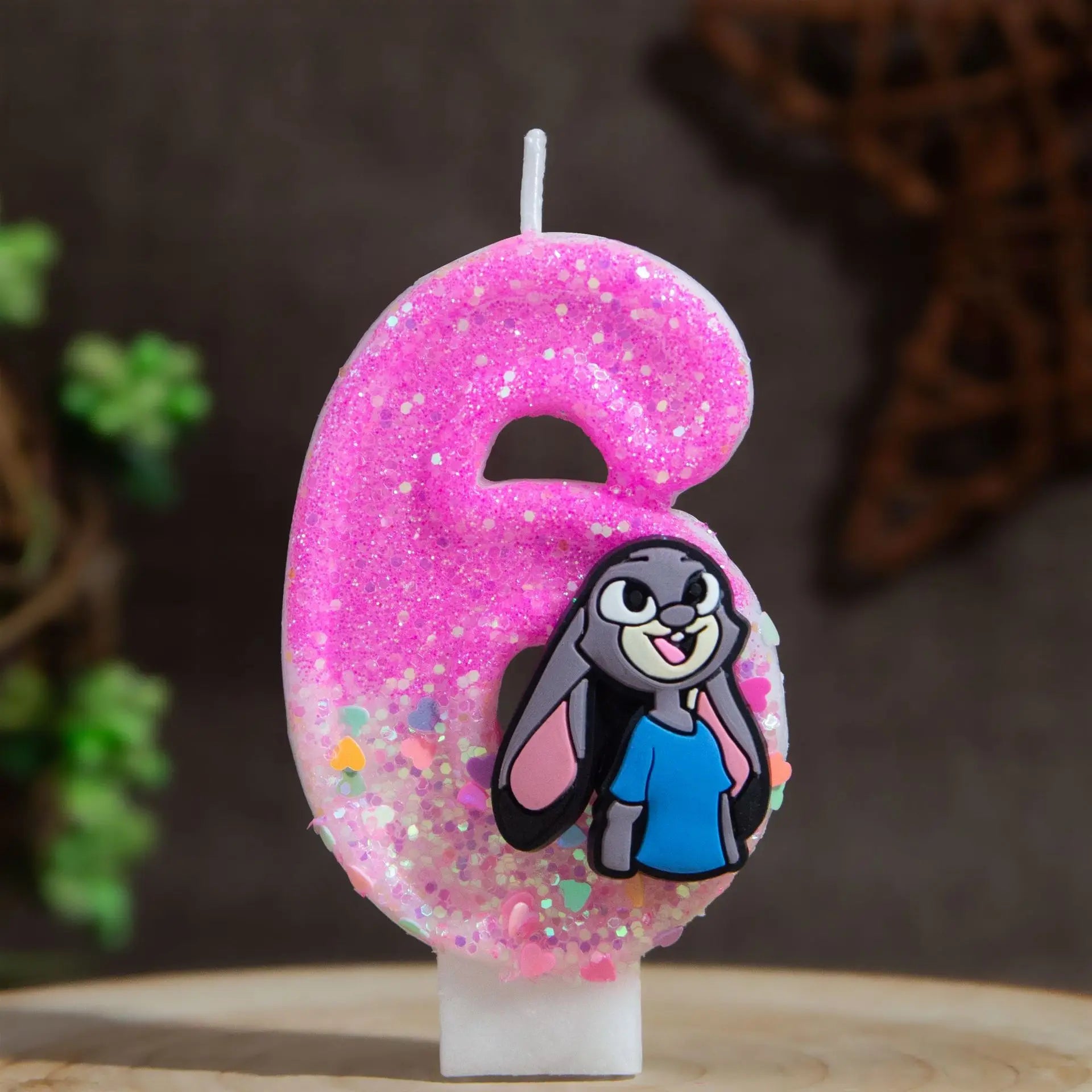 Judy Rabbit Birthday Candles Number 0-9 Cake Holiday Mood Lighting Qme 6
