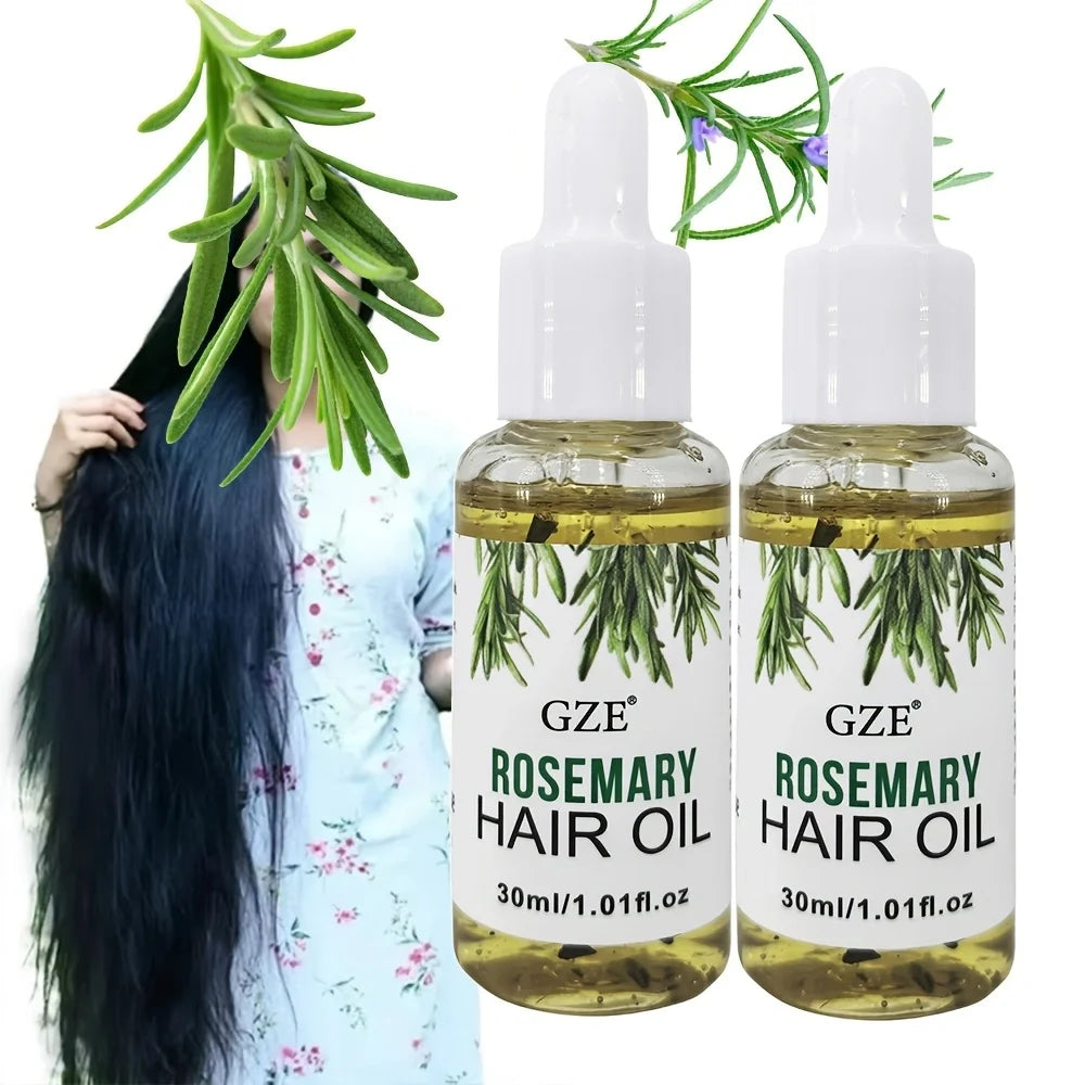 GZE Rosemary Oil For Hair Rosemary Scalp Hair Oil, All Type & Texture | Straight, Waves & Chemically Hairs Strengthens Qme