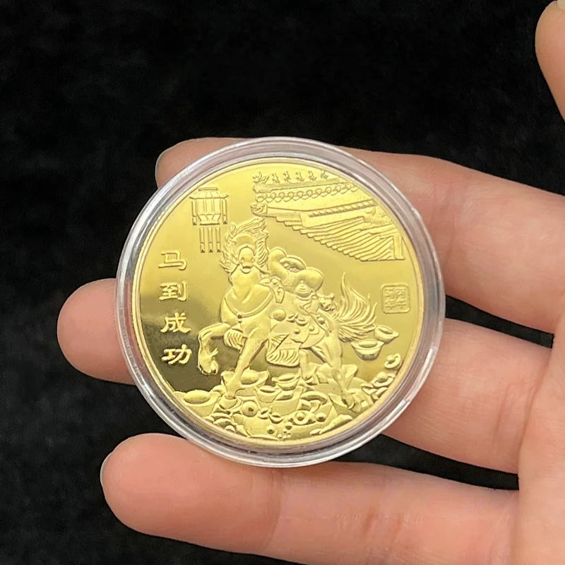 2026 Year Horse Lucky Zodiac Medal Event Souvenir Metal Craft Qme A1