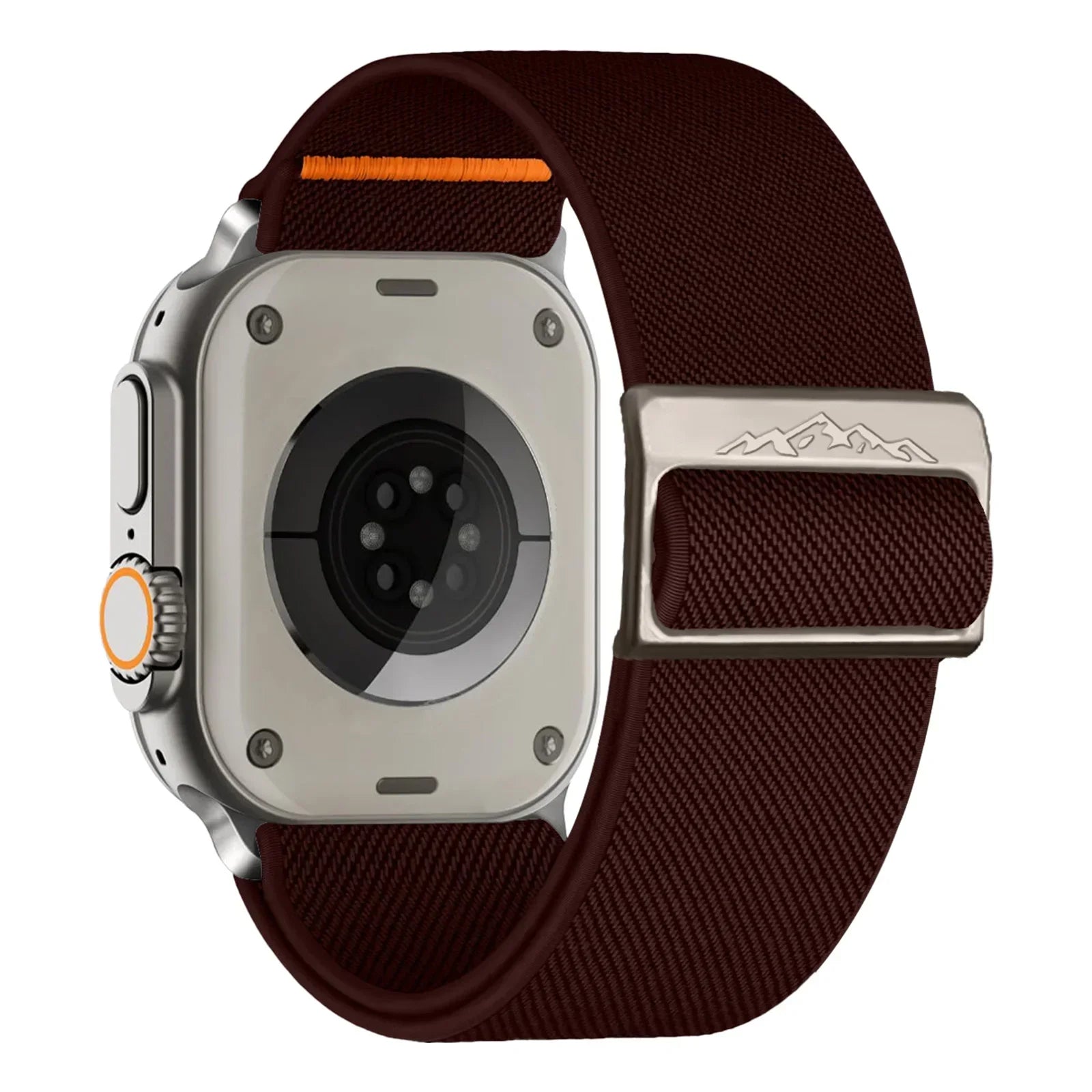 Nylon Strap for Apple Watch Band IWatch Series 9 8 7 SE Ultra 2 Bracelet 44mm 45mm 49mm 40mm 41mm Correa Watchband Accessories Qme Chocolate 42mm 44mm 45mm 49mm