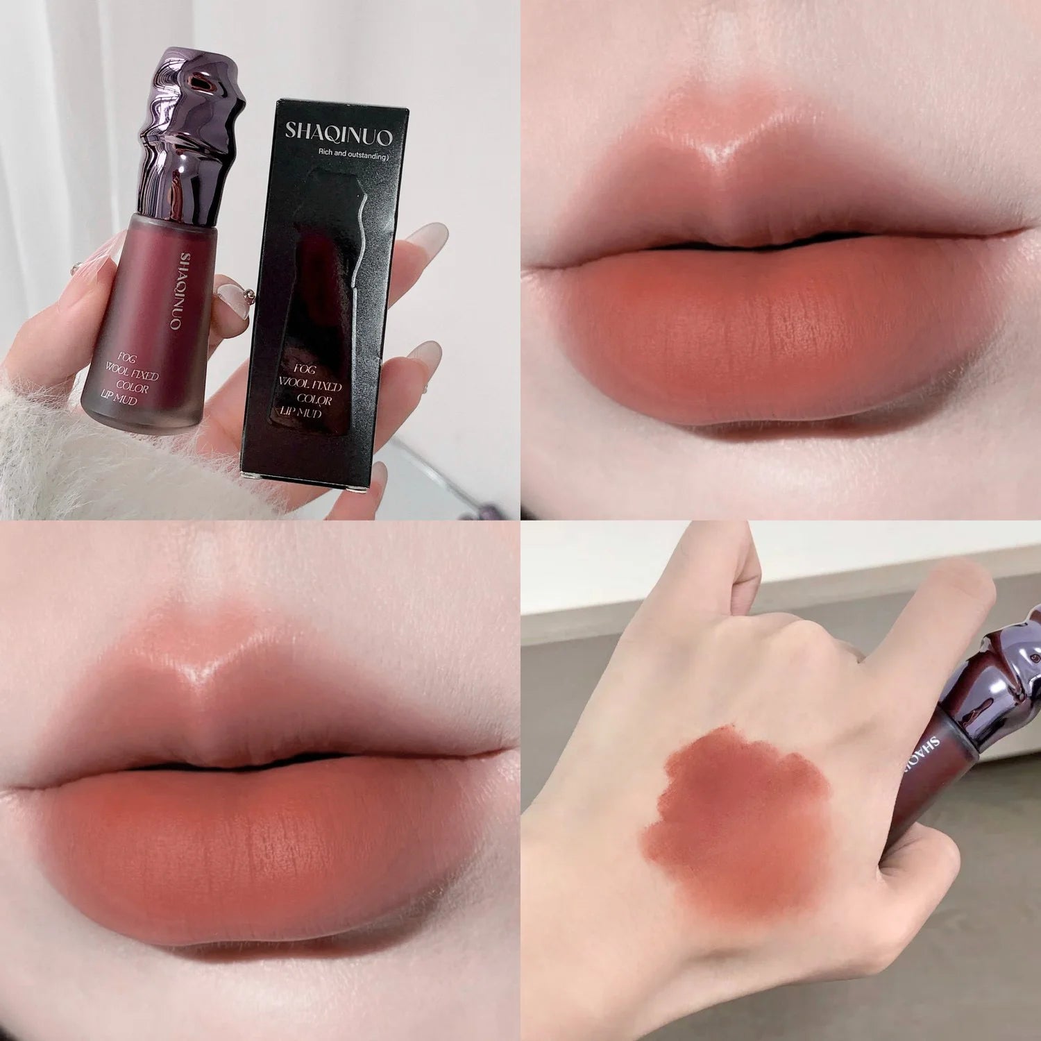 SHAQINUO Matte Velvet Autum&winter Lip Mud Cream Clay Long-lasting Qme S9055-05