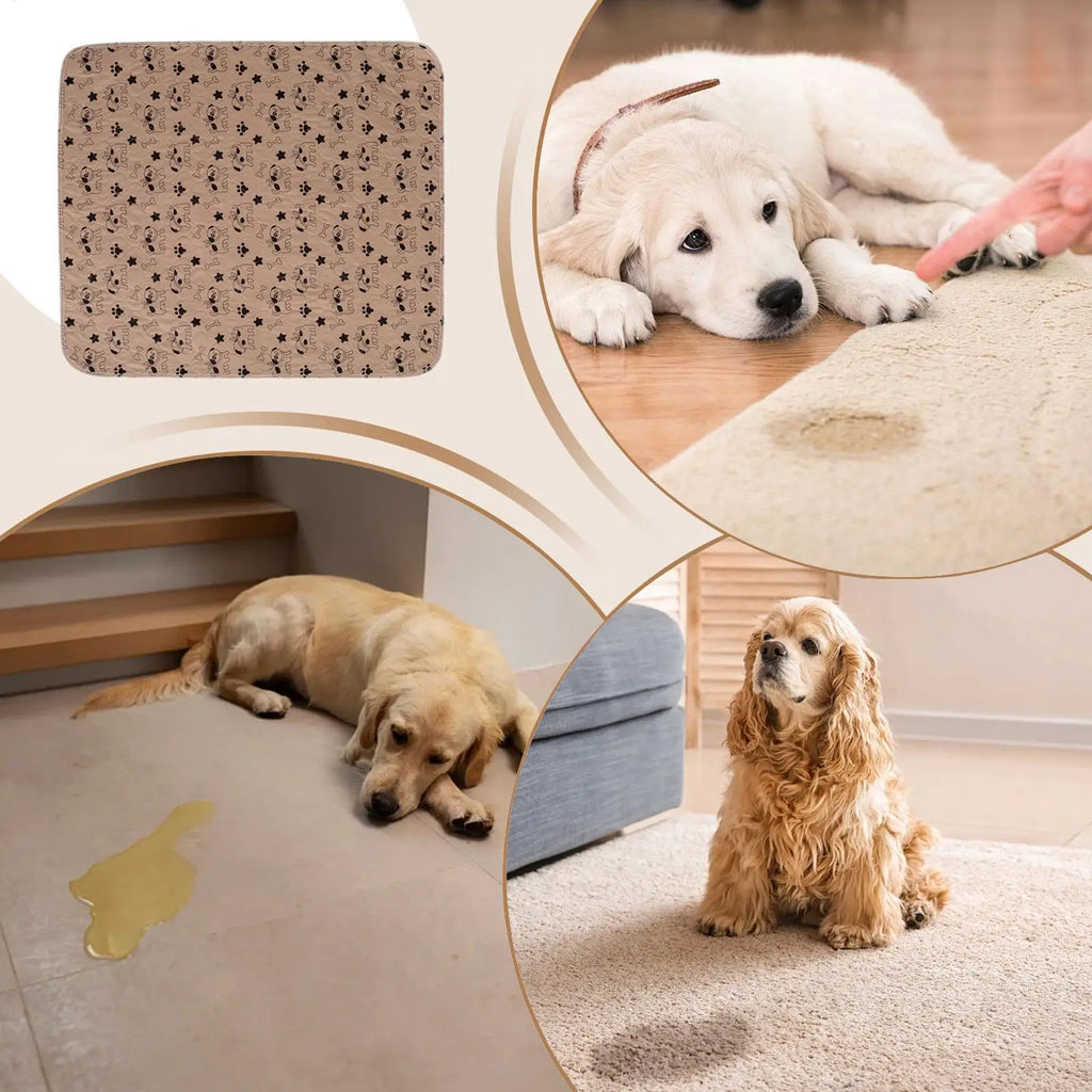 Pet Pee Pads Washable Reusable Non Slip Puppy Training Care Daily Qme