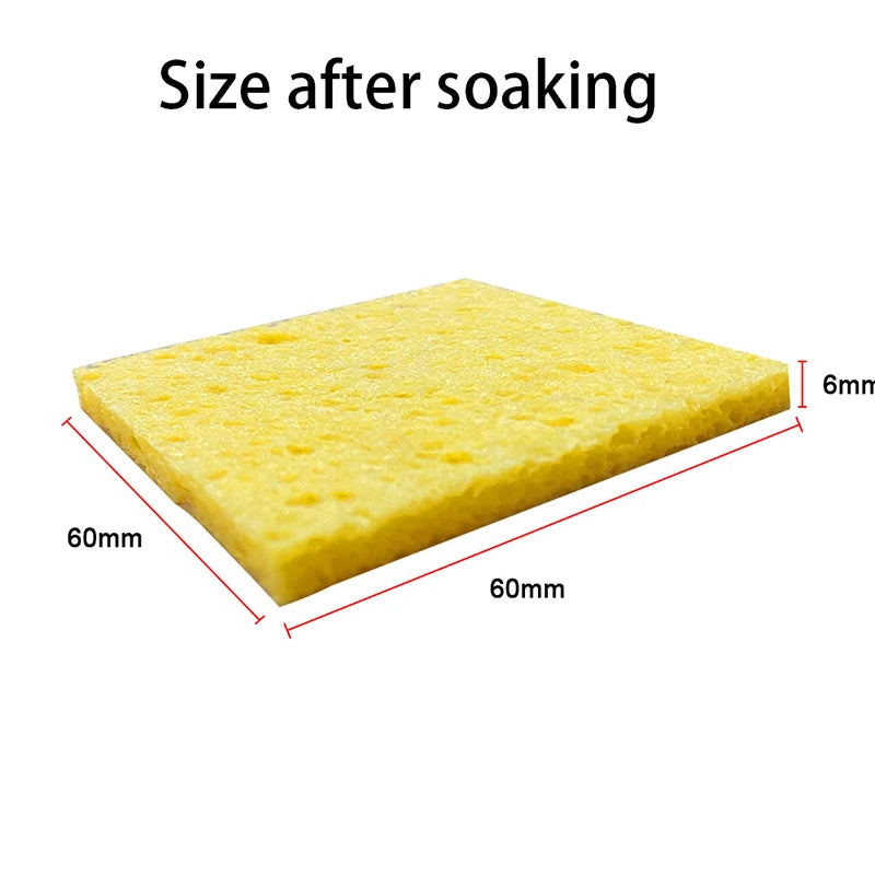 Yellow Cleaning Sponge Cleaner Enduring Electric Welding Soldering Qme