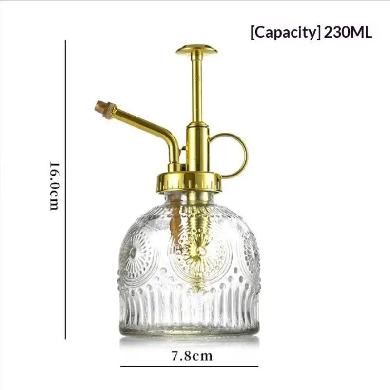 Watering Can Colored Glass Spary Bottle Plant Mister House Plants Qme gold Transparent