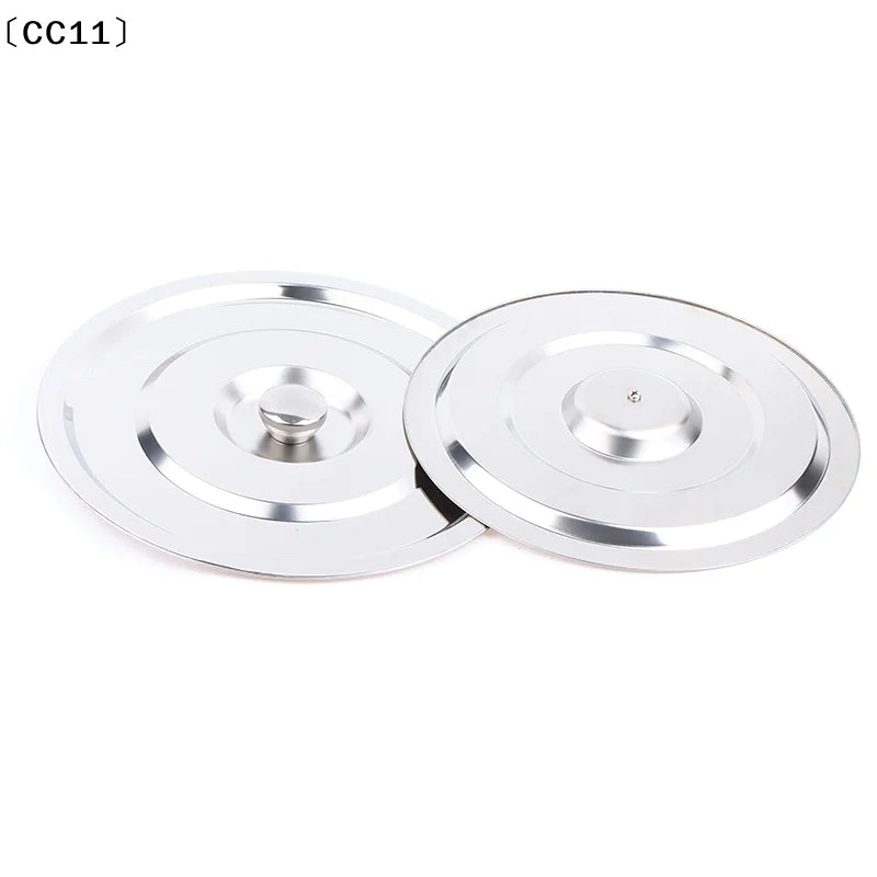 28 30 Silver Round Pot Lid Kitchen Thicken Stainless Steel Saucepan Qme