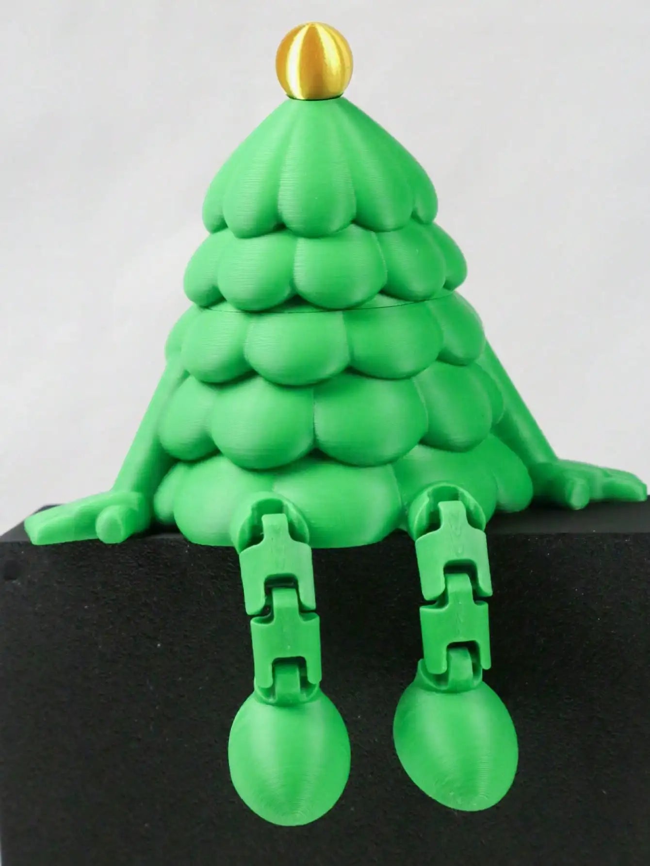 1 Sitting Christmas Tree 3D Printed Toy Ornament Storage Box Qme