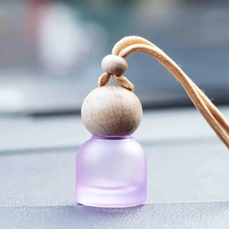 Car Pendant Decoration Colorful Frosted Glass Bottle Container Empty Qme
