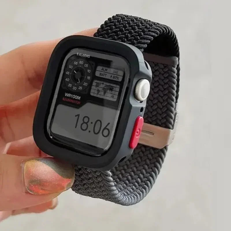 2024 New Bumper Soft Silicone Case For Apple Watch 9 8 7 6 SE 5 Sport Anti-drop Matte Cover For iwatch 49mm 41mm 40mm 44mm 45 mm Qme