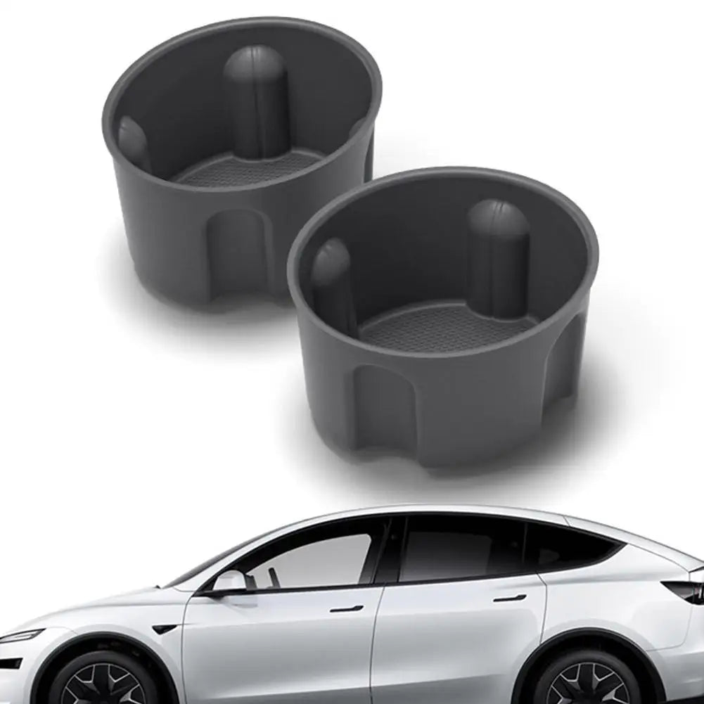 Water Cup Sleeves Tesla Model YL2026 Silicone Holder Insert Center Qme