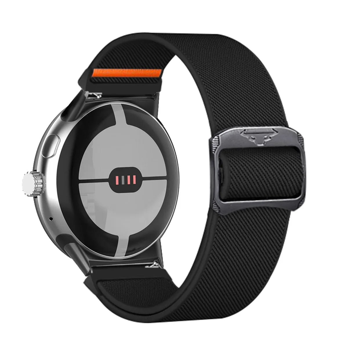 Strap for Google Pixel Watch 3 45mm Nylon Sport Band for Google Pixel Watch1/2/3 41mm Wristband Bracelet Replaced Accessories Qme Black-B Pixel Watch 1 41mm