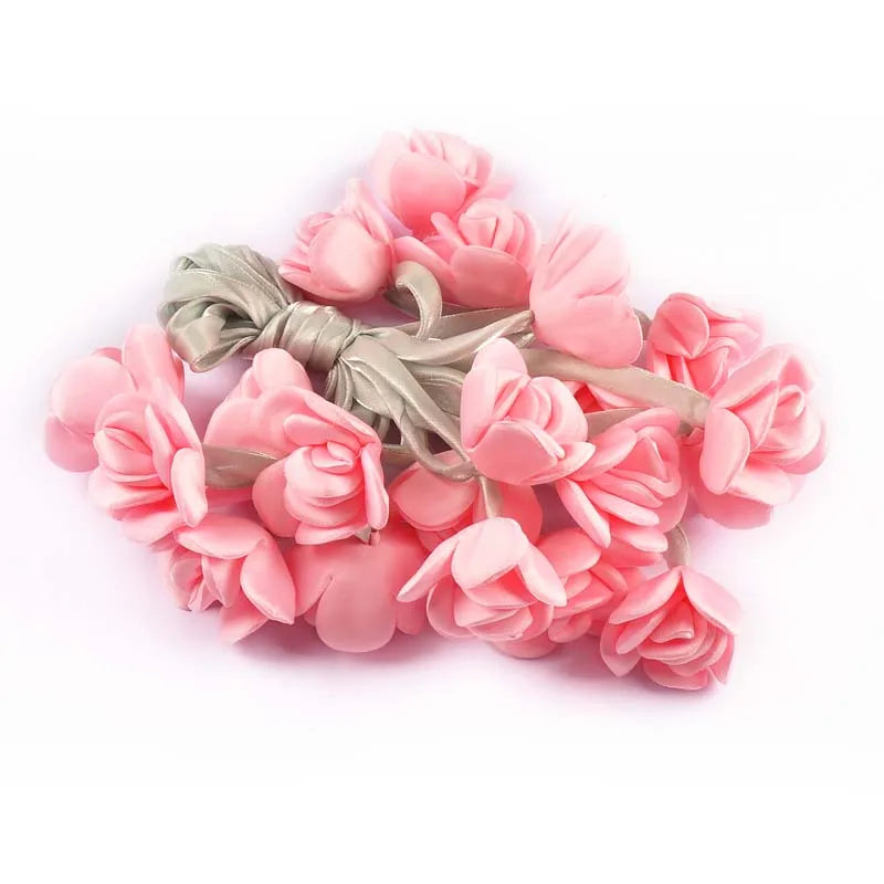 2pcs Length 44cm Rose Hairband Female Pony Edge Clip Line Ribbon Personalized Decorative Accessories Double Ponytail cp3827 Qme 2pcs cp3827-12