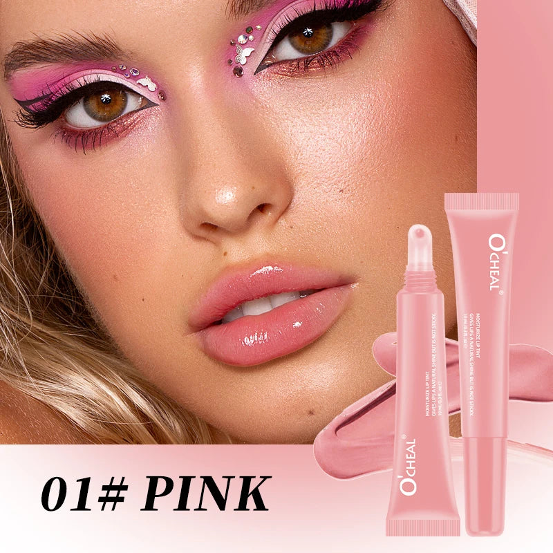 Moisturizing Lip Gloss Vibrant Colors Waterproof Sweat Resistant Non Qme 01 PINK