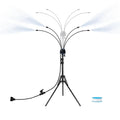 Standing Mister Portable Standing Adjustable Height Sprinkler Patio Misting System for Backyard Yard Garden Park Summer Spring Qme Blue CN