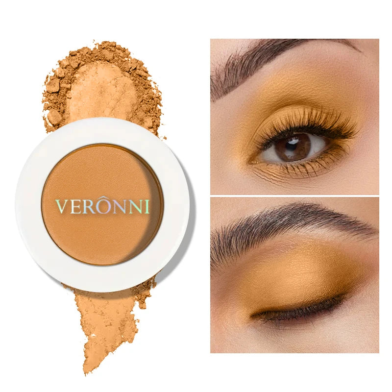 VERONNI Single Eyeshadow Matte Shimmer Glitter Pigment Waterproof Qme 108