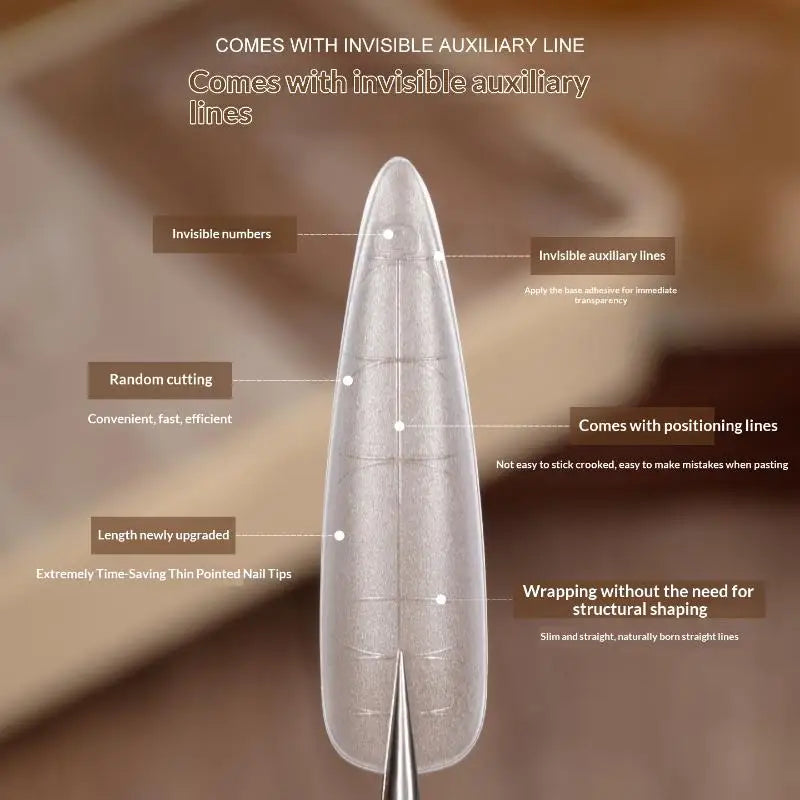 Clear Stiletto Nail Tips Unique Chic Art Designs At Fingertips Qme Default Title