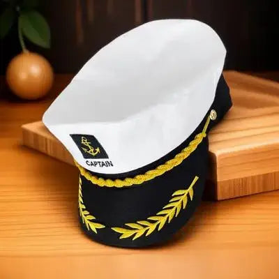 Childrens Navy Captain Hat Adjustable Comfortable Lightweight Breathable for Party Role Playing Cosplay Sailor Hat Stage Qme