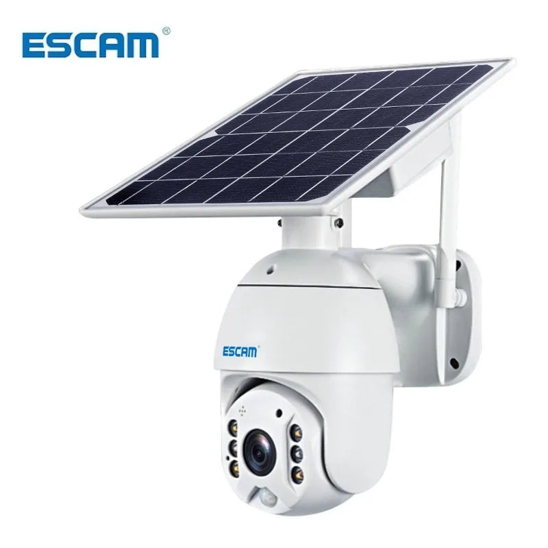 ESCAM QF280 1080p Wifi Version Shell Solar Security Camera Outdoor Surveillance Waterproof CCTV Camera Smart Home Two-way Voice Qme ES-QF280