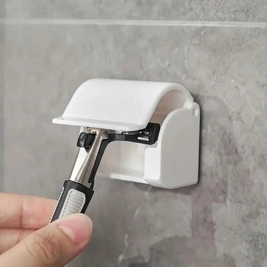 Shower Razor Hanger and Electric Toothbrush Holder - Organize Your Bathroom with Ease! Qme