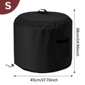 Fire Pit Cover Waterproof Outdoor Round Weatherproof Oxford Fabric Qme WHITE China Mainland